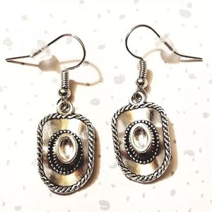 Cowboy hat earrings